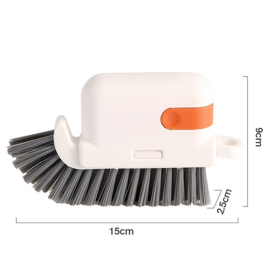Perie Multifunctionala 3 in 1 de Curatare, selexmo, pentru Bucatarie, Vesela, Geamuri, Cap Detasabil, 9x15x2.5 cm, Portocaliu