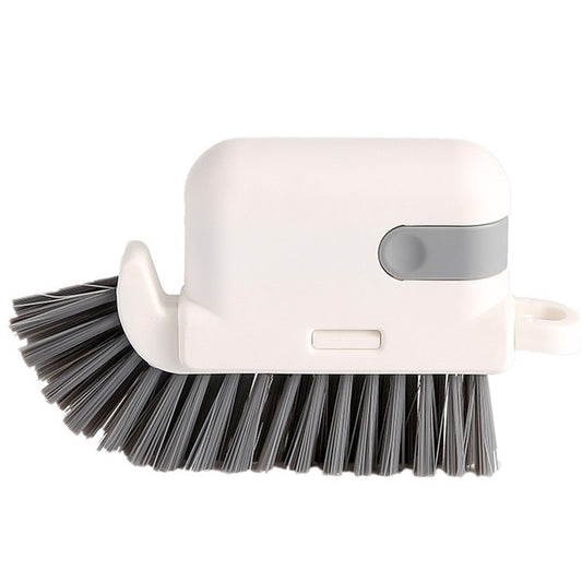 Perie Multifunctionala 3 in 1 de Curatare, selexmo, pentru Bucatarie, Vesela, Geamuri, Cap Detasabil, 9x15x2.5 cm, Gri