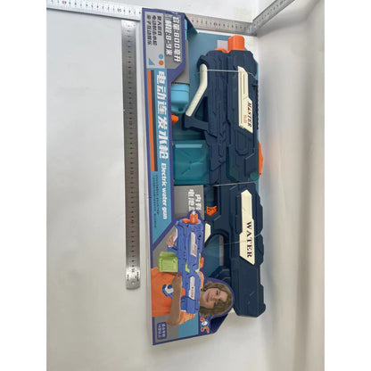 Pistol cu Apa pentru Copii, Rezervor 600ml, Selexmo, 14ani+, cu baterie 1500mAh, Electric Burst, Albastru/Verde, 800ML