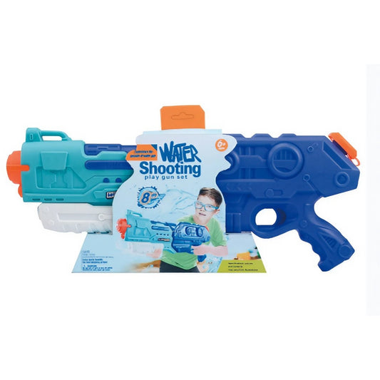 Pistol cu Apa pentru Copii, Rezervor de 1500 ml, Maner de transport, Pentru Piscina/Plaja, Selexmo, 3 ani+, Bleumarin, Lungime 44 cm
