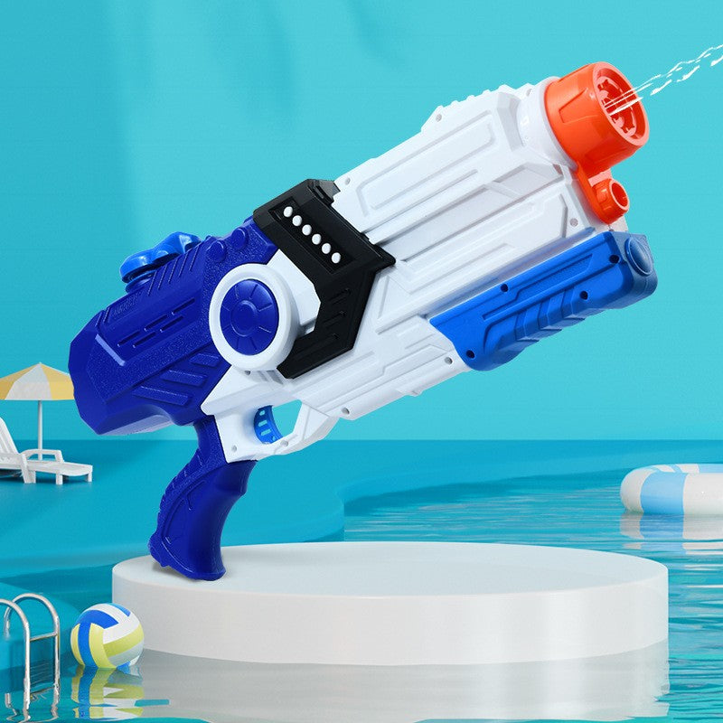 Pistol cu Apa pentru Copii, Rezervor, Pentru Piscina/Plaja, Selexmo, 6ani+, Albastru/Multicolor, 2000ML