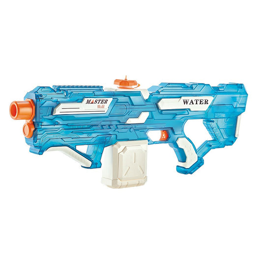 Pistol cu Apa Electric, Selexmo, +6 Ani, Rezervor 650 ml, Incarcare USB, din Plastic, 59 x 23 x 6 cm, Albastru