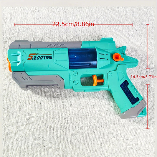 Pistol Manual cu Apa, Selexmo, Jucarie Pistol cu Apa Sigur Pentru Copii, Design Nou S-Shooter Atractiv, 23 x 14.5 cm, Verde