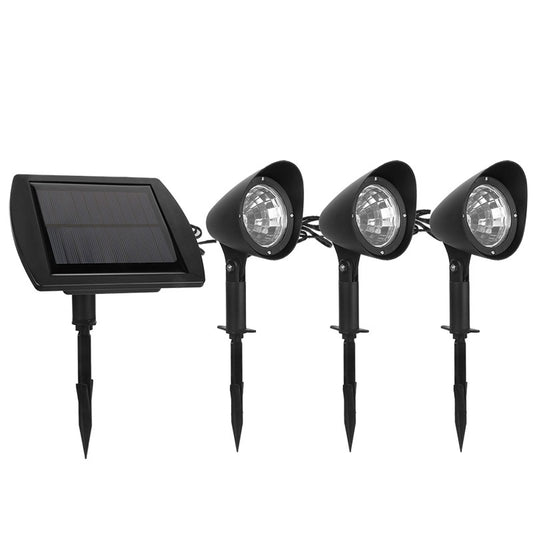 Lampa solara de tip decoratiune pentru gradina, Selexmo, model 3 felinare, alb rece