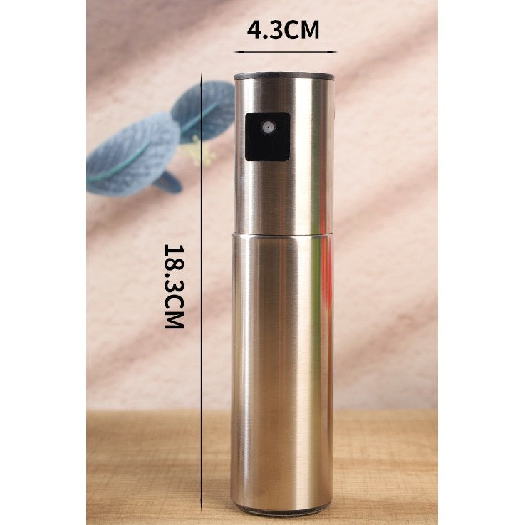 Pulverizator Ulei, Otet, selexmo, din Otel Inoxidabil, 100 ml, Reincarcabil, 18.3 x 4.3 cm, Argintiu