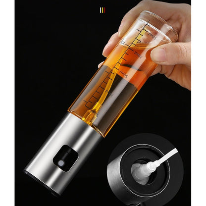 Pulverizator Ulei, Otet, selexmo, din Sticla, 100 ml, Reincarcabil, 18.3 x 4.3 cm, Masura 90 ml, Capac Lucios, Auriu