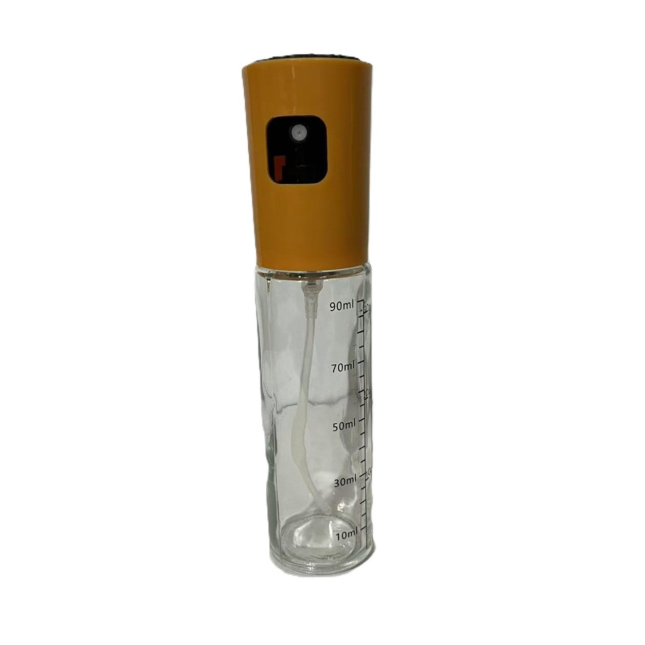 Pulverizator Ulei, Otet, selexmo, din Sticla, 100 ml, Reincarcabil, 18.3 x 4.3 cm, Masura 90 ml, Capac Mat, Galben