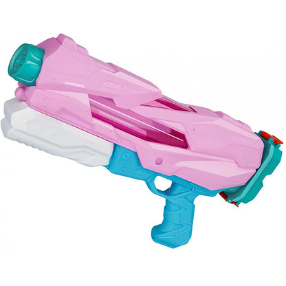 Pistol cu Apa pentru Copii, Rezervor, Pentru Piscina/Plaja, Selexmo, 6ani+,  5 duze, Quick Fill, Roz, 800ML