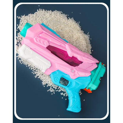 Pistol cu Apa pentru Copii, Rezervor, Pentru Piscina/Plaja, Selexmo, 6ani+,  Quick Fill, Roz, 600ML