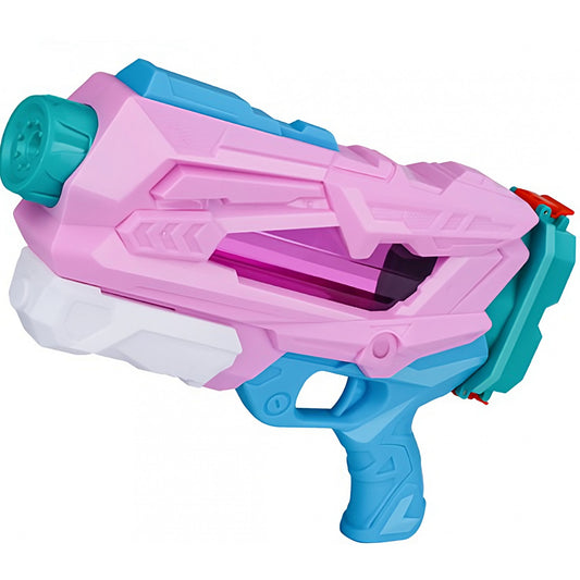 Pistol cu Apa pentru Copii, Rezervor, Pentru Piscina/Plaja, Selexmo, 6ani+,  Quick Fill, Roz, 600ML