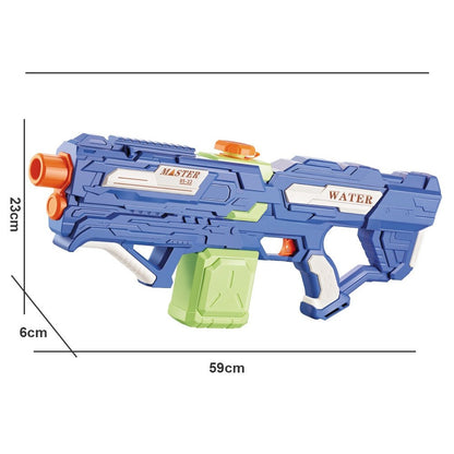Pistol cu Apa pentru Copii, Rezervor 600ml, Selexmo, 14ani+, cu baterie 1200mAh, Electric Burst, Albastru/Verde, 800ML