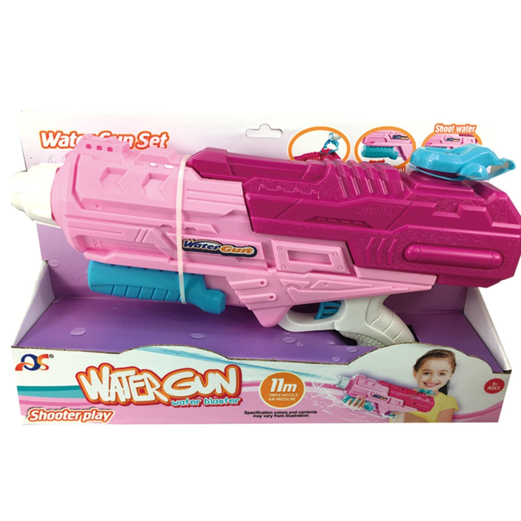 Pistol cu Apa pentru Copii, Rezervor, Pentru Piscina/Plaja, Selexmo, 6ani+, Roz, 1250ML