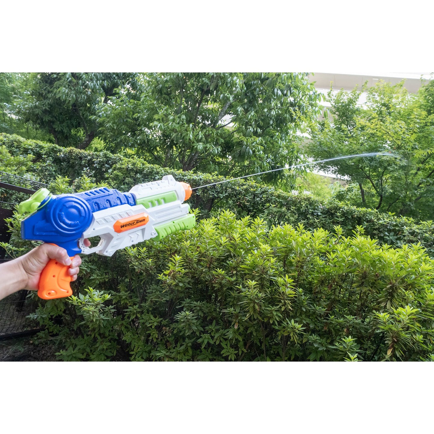 Set 2x Pistol cu Apa pentru Copii, Rezervor, Pentru Piscina/Plaja, Selexmo, 6ani+, Roz + Albastru, 1000 ML