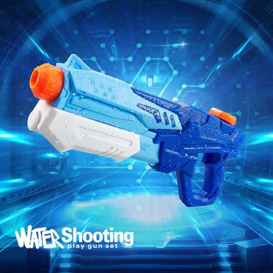 Pistol cu Apa pentru Copii, Rezervor, Pentru Piscina/Plaja, Selexmo, 6ani+,  Albastru, 600ML