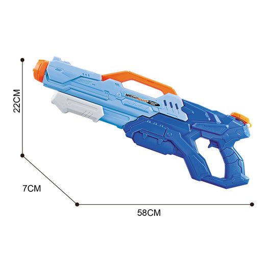 Pistol cu Apa pentru Copii, Rezervor, Pentru Piscina/Plaja, Selexmo, 6ani+, Albastru, 1500ML