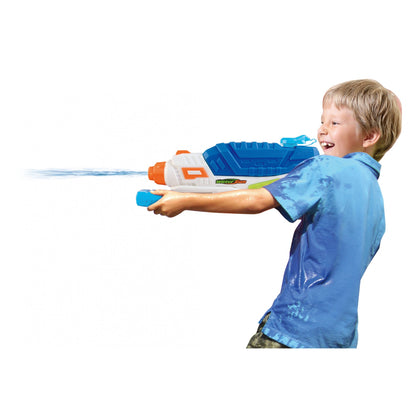 Pistol cu Apa pentru Copii, Rezervor, Pentru Piscina/Plaja, Selexmo, 6ani+, Albastru/Multicolor, 1000ML, model 2