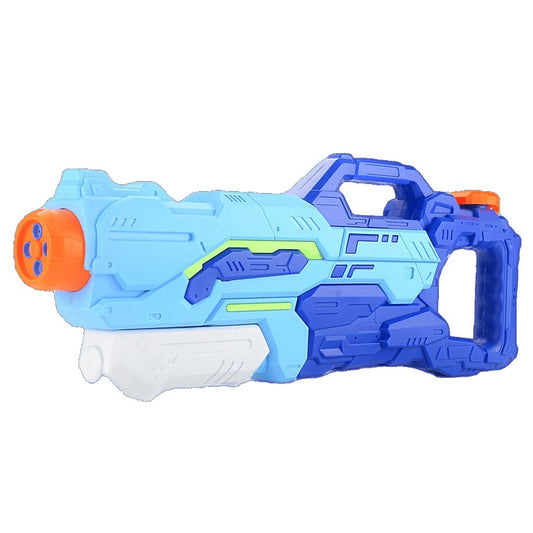 Pistol cu Apa pentru Copii, Rezervor, Pentru Piscina/Plaja, Selexmo, 6ani+,  4 duze, Albastru, 1500ML
