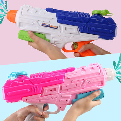 Set 2x Pistol cu Apa pentru Copii, Rezervor, Pentru Piscina/Plaja, Selexmo, 6ani+, Roz + Albastru, 1200 ML