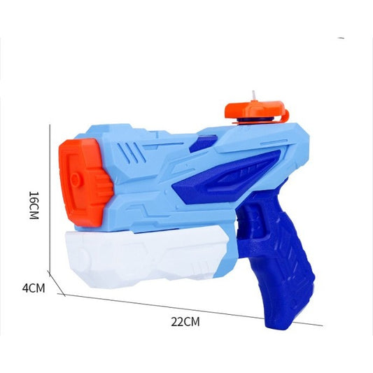 Pistol cu Apa pentru Copii, Rezervor, Pentru Piscina/Plaja, Selexmo, 6ani+,  3 duze, Albastru, 300ML