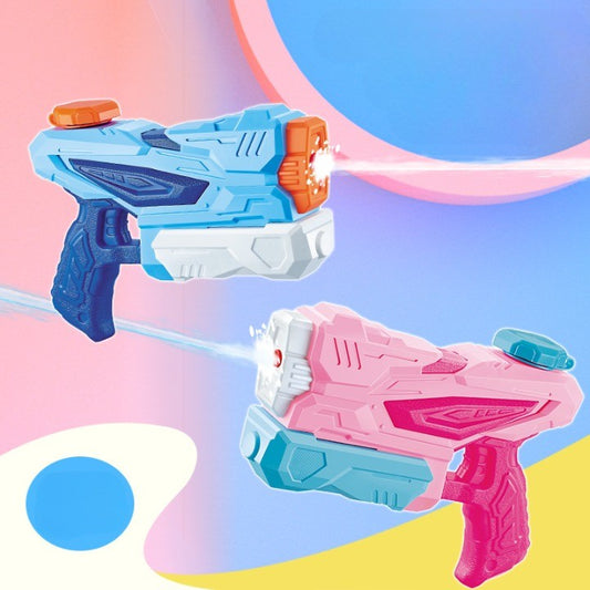 Pistol cu Apa pentru Copii, Rezervor, Pentru Piscina/Plaja, Selexmo, 6ani+,  3 duze, Roz, 300ML