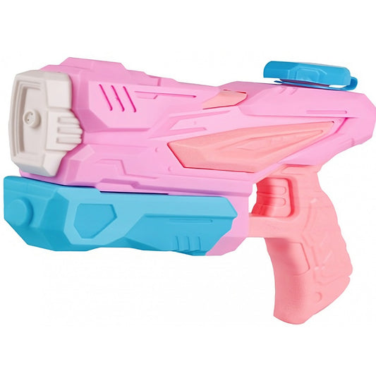 Pistol cu Apa pentru Copii, Rezervor, Pentru Piscina/Plaja, Selexmo, 6ani+,  3 duze, Roz, 300ML