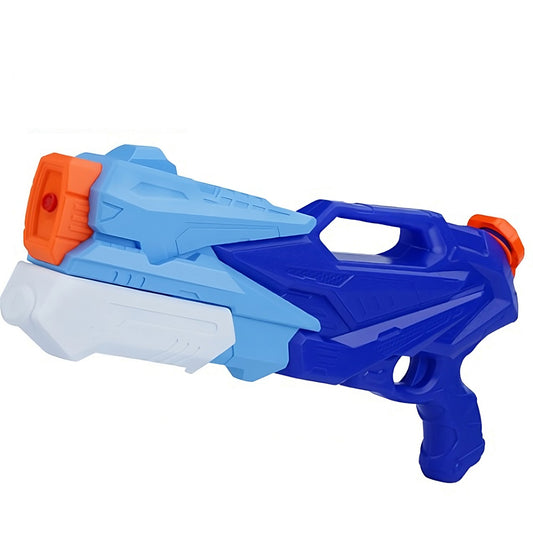 Pistol cu Apa pentru Copii, Rezervor, Pentru Piscina/Plaja, Selexmo, 6ani+,  3 duze, Albastru, 770ML