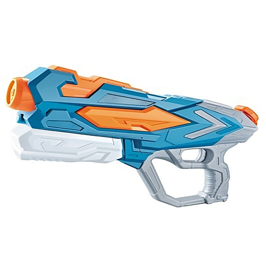 Pistol cu Apa pentru Copii, Rezervor, Pentru Piscina/Plaja, Selexmo, 6ani+, Albastru, 4 duze, 900ML