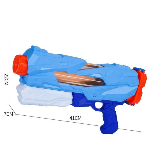 Pistol cu Apa pentru Copii, Rezervor, Pentru Piscina/Plaja, Selexmo, 6ani+,  5 duze, Quick Fill, Albastru, 800ML
