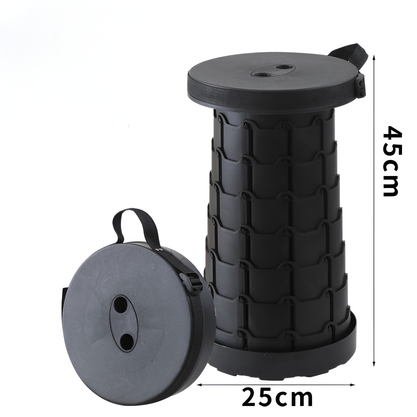 Scaun Telescopic Pliabil ,Negru