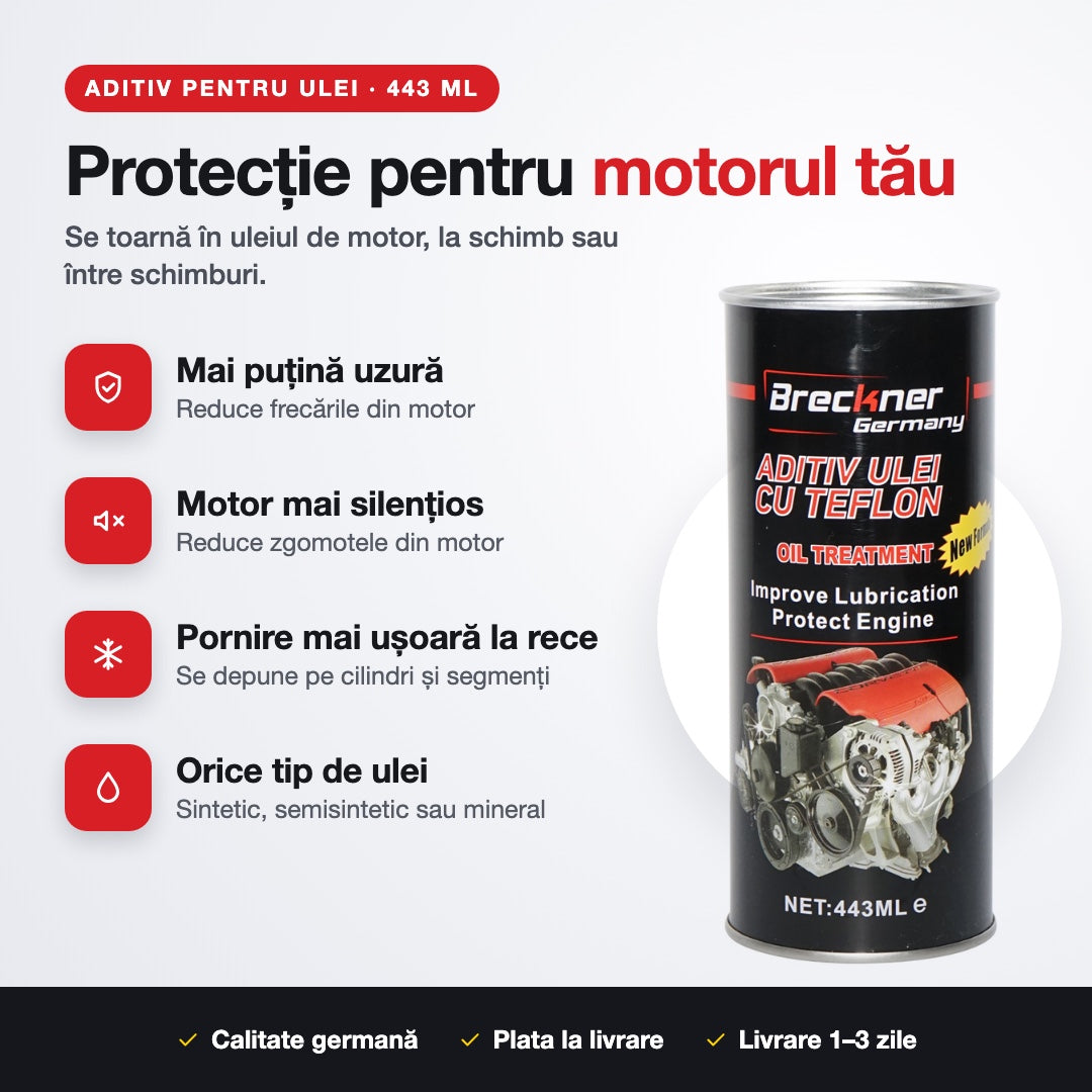 Ce face aditivul cu teflon pentru ulei
