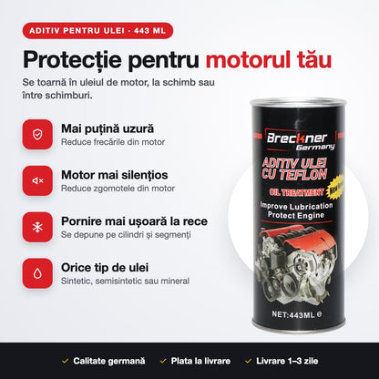 Ce face aditivul cu teflon pentru ulei
