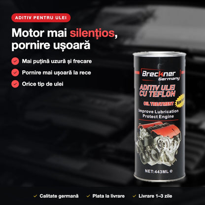 Aditiv pentru ulei: motor mai silențios, pornire ușoară