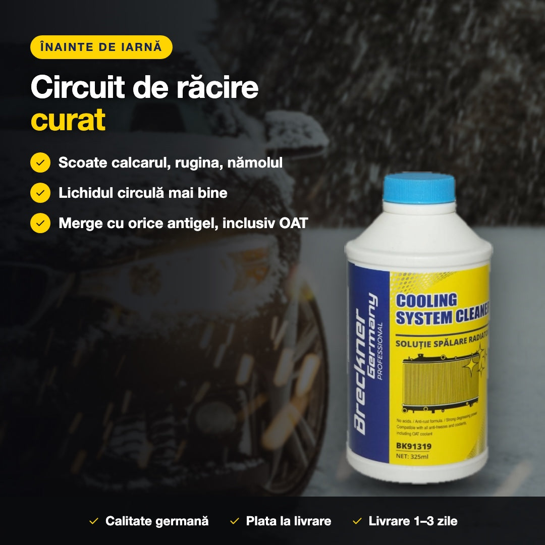 Circuit de răcire curat, înainte de iarnă