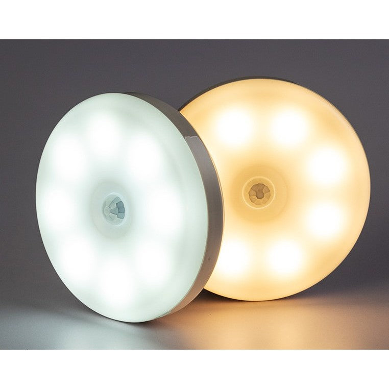 Lampă LED cu senzor de mișcare, lumină rece și caldă