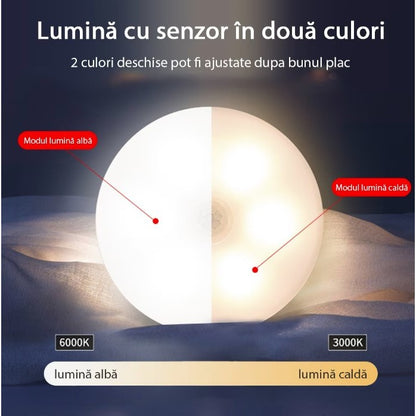 Lampă cu două culori de lumină