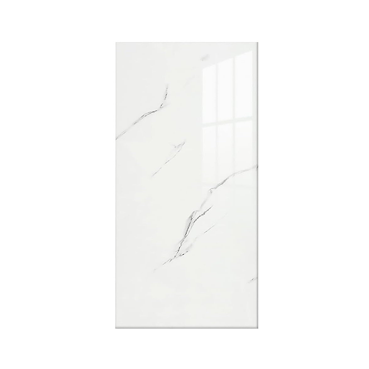 Placi Decor Selexmo® MarbleTouch, Set 10 buc, 60x30 cm, PVC, Grosime 1.5 mm, Acoperire 1.8 mp, Alb Marmorat