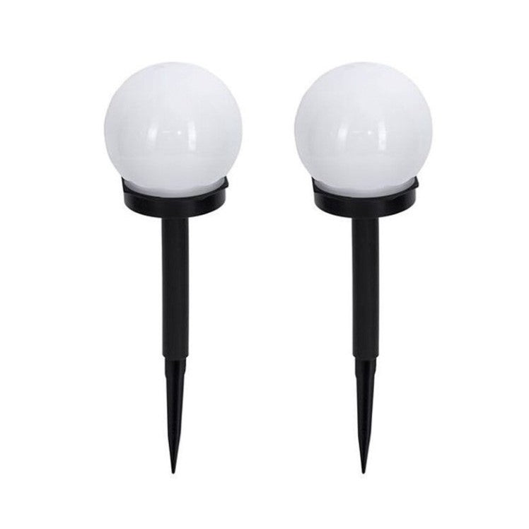 Set 2 lampa solara LED, Sferica, Tip Glob Selexmo, Diametru 10 cm, Multicolor