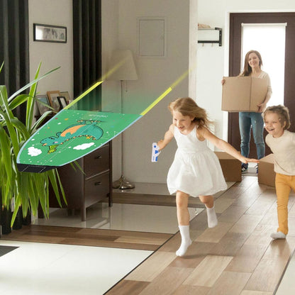 Set 2 Piese Jucarie Interactiva, Pistol de Catapultare + Zmeu, din Plastic si Panza, Impermeabil