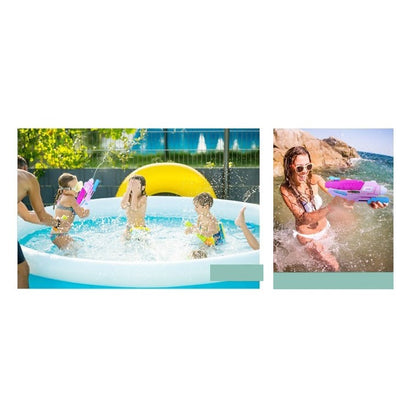 Set 2x Pistol cu Apa pentru Copii, Selexmo, 6ani+, cu baloane de apa, Albastru + Roz, 1x 600 ML +  1x 550 ML