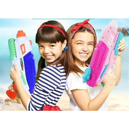 Set 2x Pistol cu Apa pentru Copii, Rezervor, Pentru Piscina/Plaja, Selexmo, 6ani+, Roz + Albastru, 600 ML