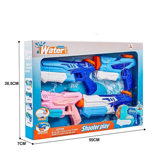 Set 4x Pistol cu Apa pentru Copii, Selexmo, 6ani+, Albastru+Roz, 300 ML