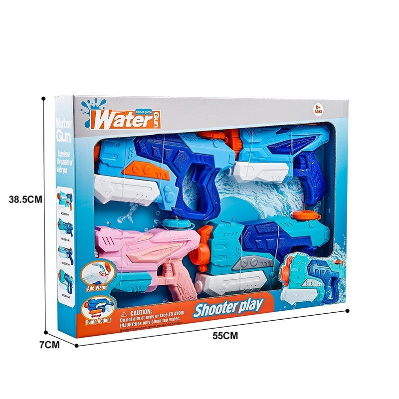 Set 4x Pistol cu Apa pentru Copii, Selexmo, 6ani+, Multicolor, 2x 550 ML +  2x 300 ML