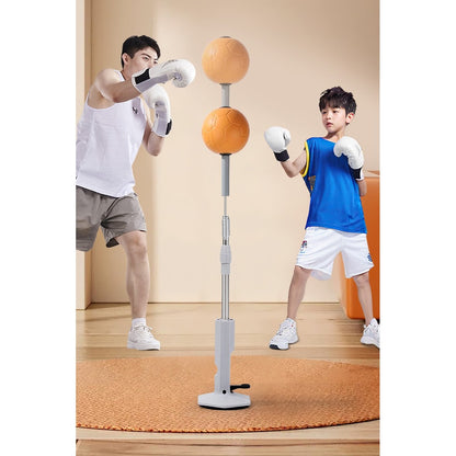 Set de Box cu Minge, cu Ventuza de Prindere, Extensibil, Inaltime Reglabila 130-152 cm, Minge de 11 cm
