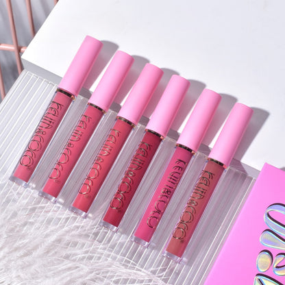 Set de Buze, KEVIN &amp; COCO, Pink Girl, 6 Lip Gloss-uri, 17 x 14.8 x 2.9 cm, Roz/Maro