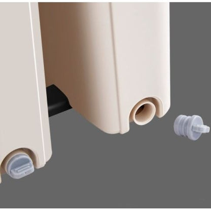 Set de curatenie selexmo, mop si galeata, galeata 6 l, 2 rezerve microfibra incluse, design modern, pentru interior, material plastic, peri sintetici, plat, cu storcere, bej