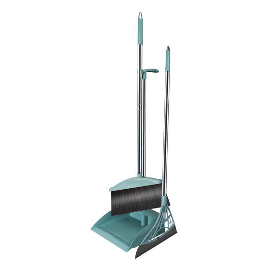 Set matura, faras cu coada si matura silicon, selexmo, Pentru uz casnic, Plastic/Otel, Albastru deschis, 90 x 72 x 100 cm