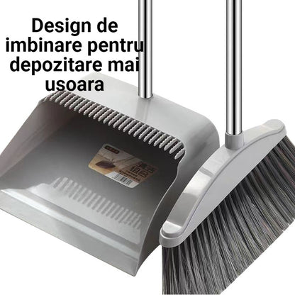 Set matura, faras cu coada si matura silicon, selexmo, Pentru uz casnic, Plastic/Otel, Gri, 90 x 72 x 100 cm