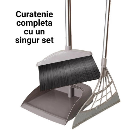 Set matura, faras cu coada si matura silicon, selexmo, Pentru uz casnic, Plastic/Otel, Gri, 90 x 72 x 100 cm