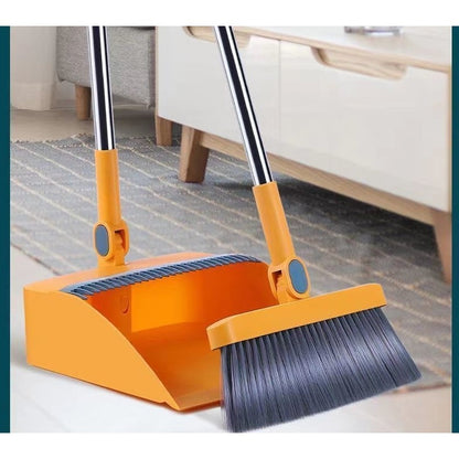 Set Matura si Faras cu Coada Detasabila, selexmo, cu Dinti de Pieptene pentru Curatare Matura, rotativ, pliabil, Otel inoxidabil si Polipropilena, portocaliu