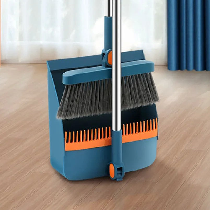 Set Matura si Faras cu Coada selexmo, cu Dinti de Pieptene pentru Curatare Matura, rotativ, pliabil, detasabil, Otel inoxidabil si Polipropilena, albastru